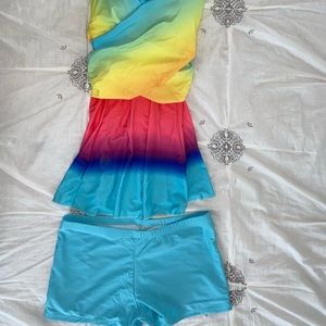 Women’s medium multicolored bathing suit